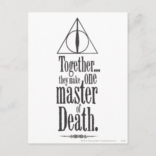 Harry Potter Spell | Todesmeister Postkarte (Vorderseite)