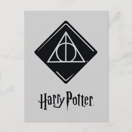 Harry Potter Spell | Todhafensymbol Postkarte (Vorderseite)