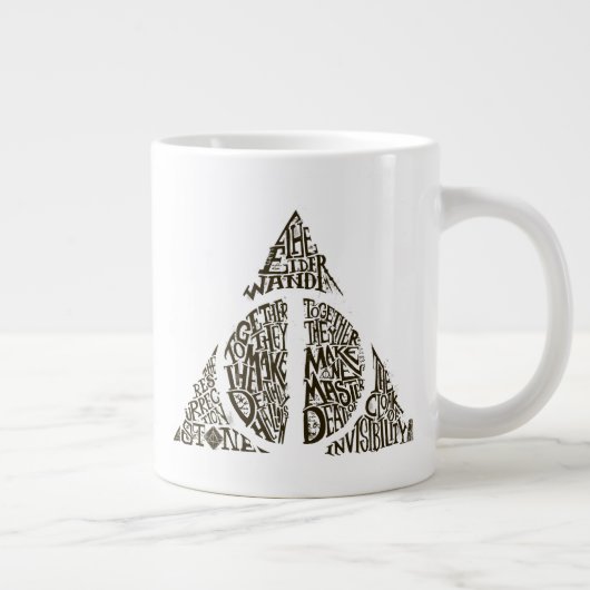 Harry Potter Spell | TOTHLY HALLOWS Typografy Gr Jumbo-Tasse (Rechts)