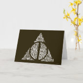 Harry Potter Spell | TOTHLY HALLOWS Typografy Gr Karte (Gelbe Blume)