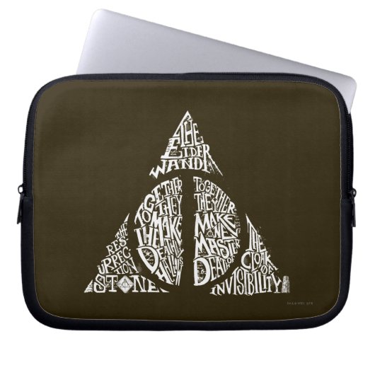 Harry Potter Spell | TOTHLY HALLOWS Typografy Gr Laptopschutzhülle (Vorderseite)