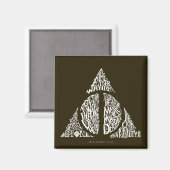Harry Potter Spell | TOTHLY HALLOWS Typografy Gr Magnet (Vorderseite/Rückseite)