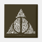 Harry Potter Spell | TOTHLY HALLOWS Typografy Gr Magnet (Vorne)