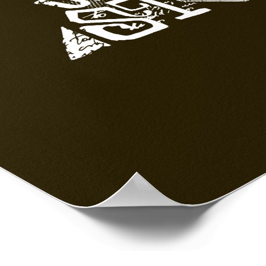 Harry Potter Spell | TOTHLY HALLOWS Typografy Gr Poster (Ecke)