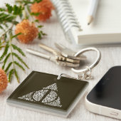 Harry Potter Spell | TOTHLY HALLOWS Typografy Gr Schlüsselanhänger (Vorderseite rechts)