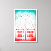 Harry Potter Spell | Wand-Instruktionstabelle Leinwanddruck (Vorderseite)