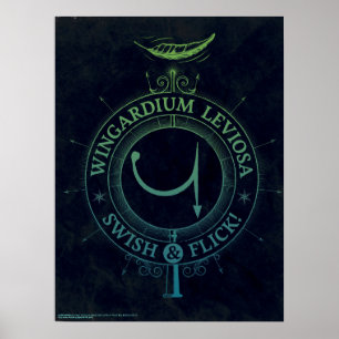 Harry Potter Spell   Wingardium Leviosa Graphic Poster
