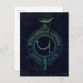 Harry Potter Spell | Wingardium Leviosa Graphic Postkarte (Vorne/Hinten)