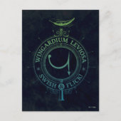 Harry Potter Spell | Wingardium Leviosa Graphic Postkarte (Vorderseite)