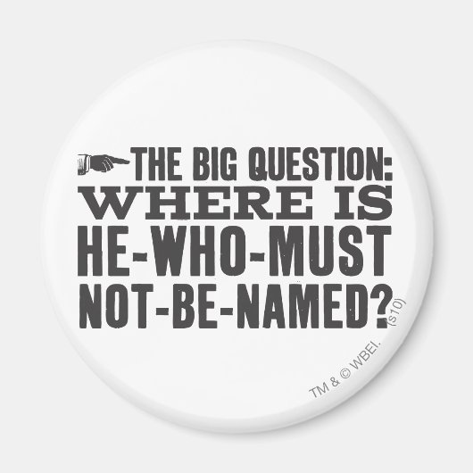 Harry Potter Spell | Wo ist Voldermort? Magnet (Vorne)