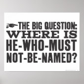 Harry Potter Spell | Wo ist Voldermort? Poster (Vorne)