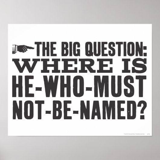 Harry Potter Spell | Wo ist Voldermort? Poster (Vorne)