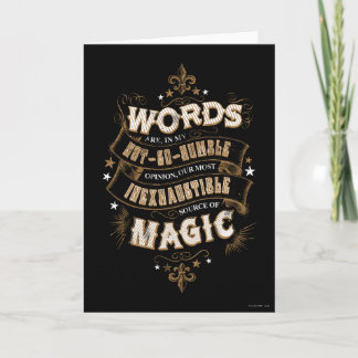 Harry Potter Spell | Worte sind unsere besten Wort Karte