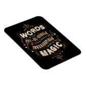 Harry Potter Spell | Worte sind unsere besten Wort Magnet (Rechte Seite)