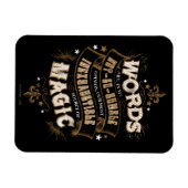 Harry Potter Spell | Worte sind unsere besten Wort Magnet (Horizontal)
