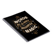 Harry Potter Spell | Worte sind unsere besten Wort Notizblock (Rechte Seite)