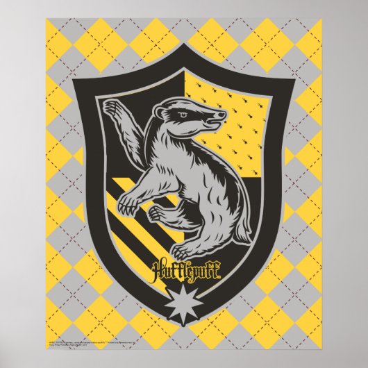 Harry Potter | Stolz auf das Haus Hufflepuff-Wappe Poster (Vorne)