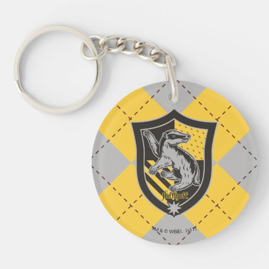 Harry Potter | Stolz auf das Haus Hufflepuff Wappe Schlüsselanhänger (Vorderseite)