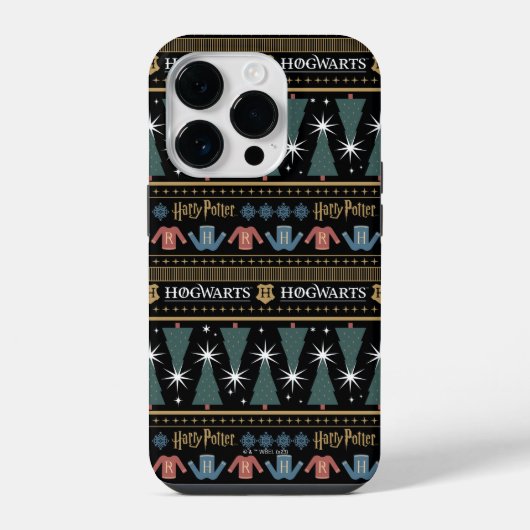 HARRY POTTER™-Strickmuster für Weihnachtspullover iPhone Hülle (Rückseite)