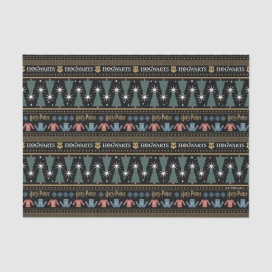 HARRY POTTER™-Strickmuster für Weihnachtspullover Seidenpapier (Vorderseite)