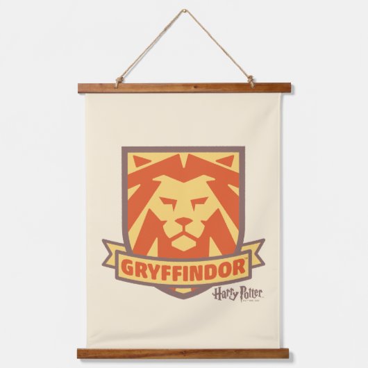 HARRY POTTER™ | Summer Magic GRYFFINDOR™ Crest Wandteppich Mit Holzrahmen (Vorderseite)