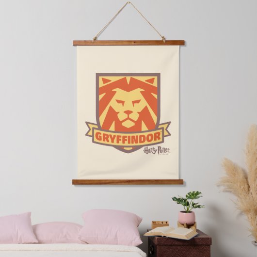 HARRY POTTER™ | Summer Magic GRYFFINDOR™ Crest Wandteppich Mit Holzrahmen (Schlafzimmer)