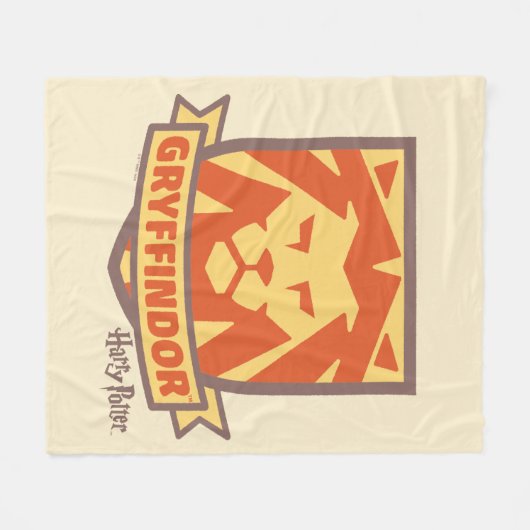 HARRY POTTER™ | Summer Magic GRYFFINDOR™ Wappen Fleecedecke (Vorderseite (Horizontal))