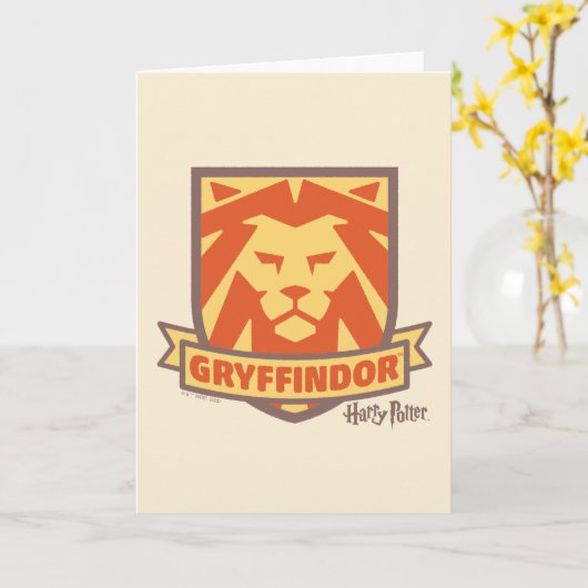 HARRY POTTER™ | Summer Magic GRYFFINDOR™ Wappen Karte (Gelbe Blume)