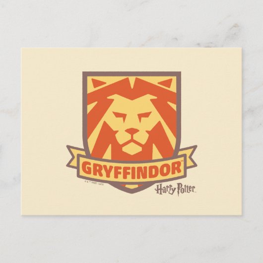 HARRY POTTER™ | Summer Magic GRYFFINDOR™ Wappen Postkarte (Vorderseite)