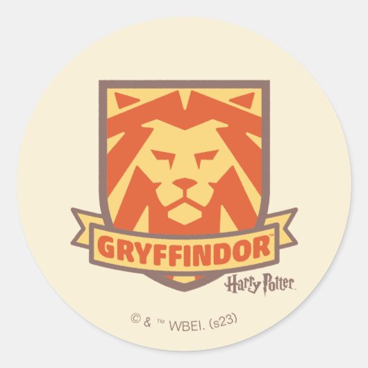HARRY POTTER™ | Summer Magic GRYFFINDOR™ Wappen Runder Aufkleber (Vorderseite)