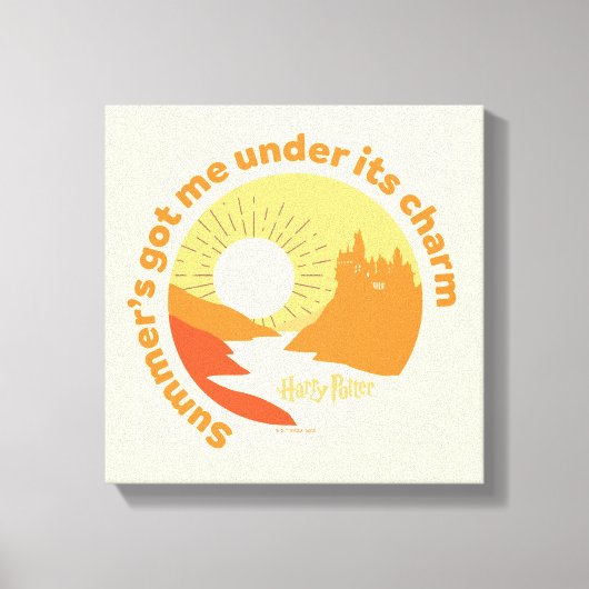 HARRY POTTER™ | Summer Magic HOGWARTS™ Burg Leinwanddruck (Vorderseite)