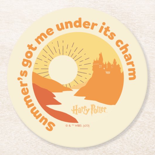 HARRY POTTER™ | Summer Magic HOGWARTS™ Burg Runder Pappuntersetzer (Vorderseite)