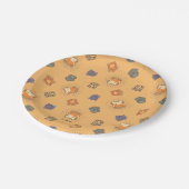 HARRY POTTER™ | Summer Magic HOGWARTS™ Muster Pappteller (Schrägansicht)