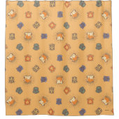 HARRY POTTER™ | Summer Magic HOGWARTS™ Pattern Duschvorhang (Vorderseite)