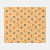 HARRY POTTER™ | Summer Magic HOGWARTS™ Pattern Fleecedecke (Vorderseite (Horizontal))