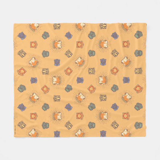 HARRY POTTER™ | Summer Magic HOGWARTS™ Pattern Fleecedecke (Vorderseite (Horizontal))