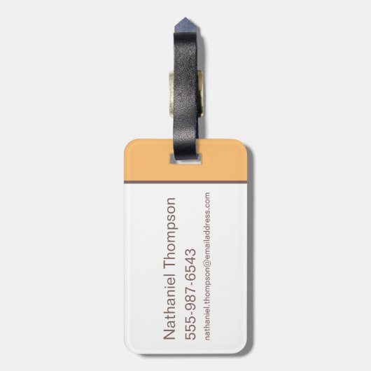 HARRY POTTER™ | Summer Magic HOGWARTS™ Pattern Gepäckanhänger (Rückseite vertikal)