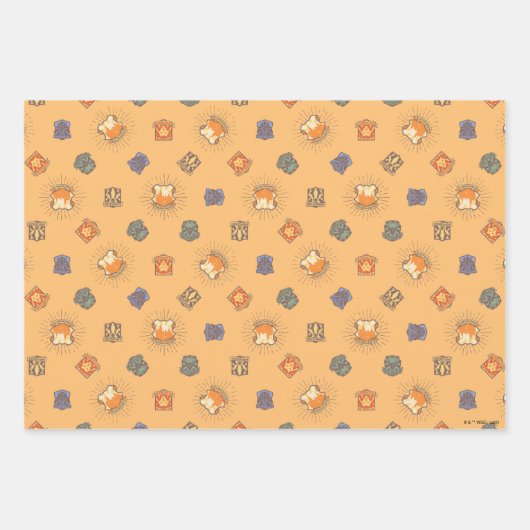 HARRY POTTER™ | Summer Magic HOGWARTS™ Pattern Geschenkpapier Set (Vorderseite 3)