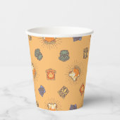 HARRY POTTER™ | Summer Magic HOGWARTS™ Pattern Pappbecher (Vorderseite)