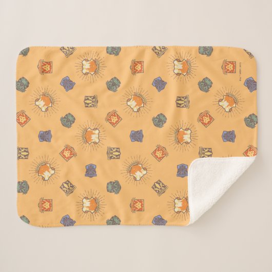 HARRY POTTER™ | Summer Magic HOGWARTS™ Pattern Sherpadecke (Vorderseite (Horizontal))