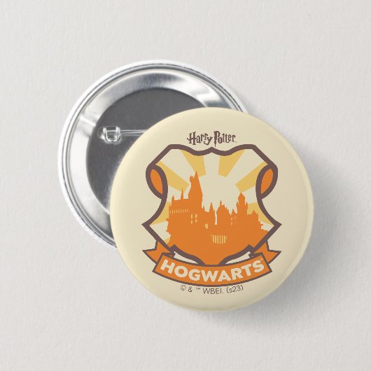 HARRY POTTER™ | Summer Magic HOGWARTS™ Wappen Button (Vorne & Hinten)