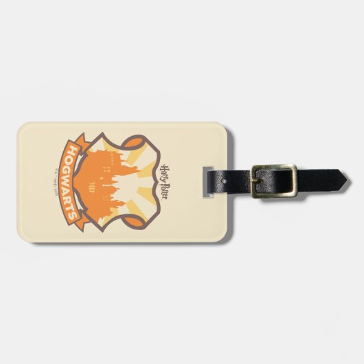 HARRY POTTER™ | Summer Magic HOGWARTS™ Wappen Gepäckanhänger (Vorderseite horizontal)