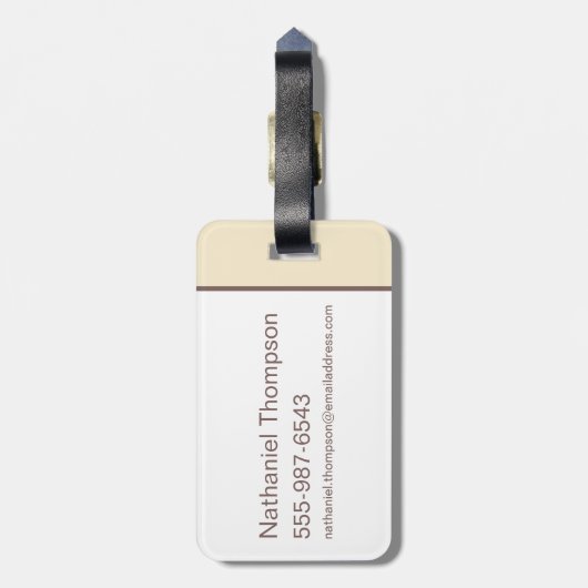 HARRY POTTER™ | Summer Magic HOGWARTS™ Wappen Gepäckanhänger (Rückseite vertikal)