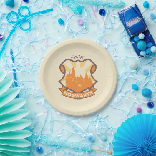 HARRY POTTER™ | Summer Magic HOGWARTS™ Wappen Pappteller (Party)