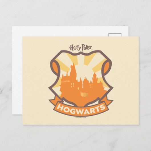 HARRY POTTER™ | Summer Magic HOGWARTS™ Wappen Postkarte (Vorne/Hinten)
