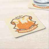 HARRY POTTER™ | Summer Magic HOGWARTS™ Wappen Rechteckiger Pappuntersetzer (angewinkelt)
