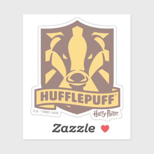 HARRY POTTER™ | Summer Magic HUFFLEPUFF™ Wappen Aufkleber (Blatt)