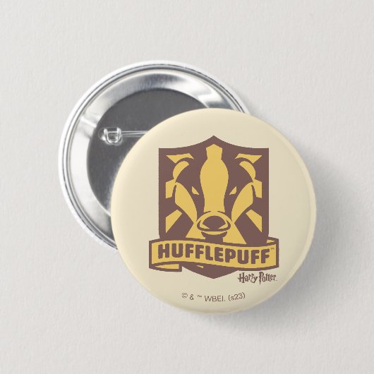 HARRY POTTER™ | Summer Magic HUFFLEPUFF™ Wappen Button (Vorne & Hinten)