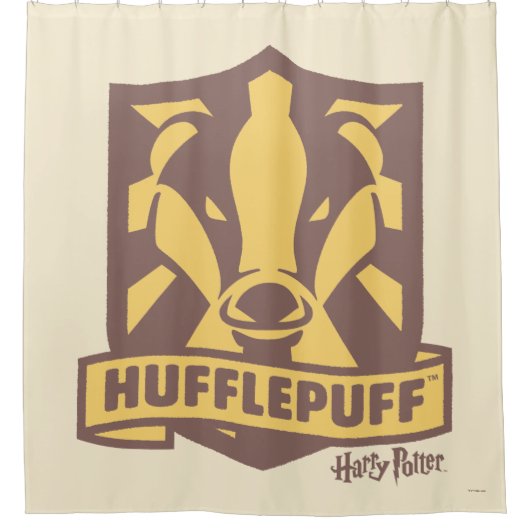 HARRY POTTER™ | Summer Magic HUFFLEPUFF™ Wappen Duschvorhang (Vorderseite)