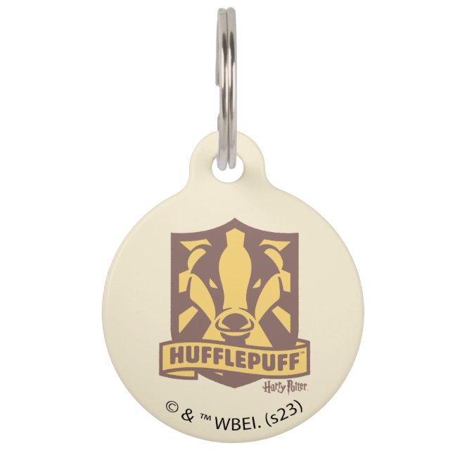 HARRY POTTER™ | Summer Magic HUFFLEPUFF™ Wappen Haustiermarke (Vorderseite)